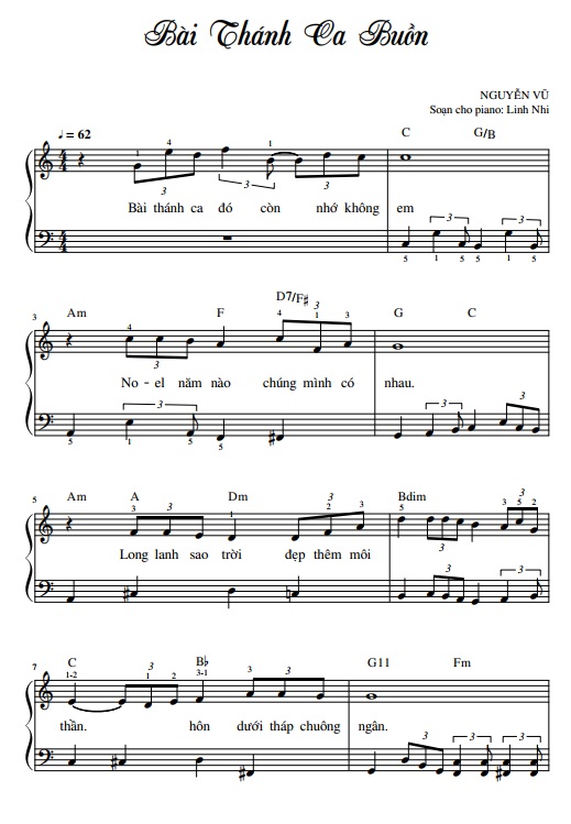 Bai Thanh ca buon easy