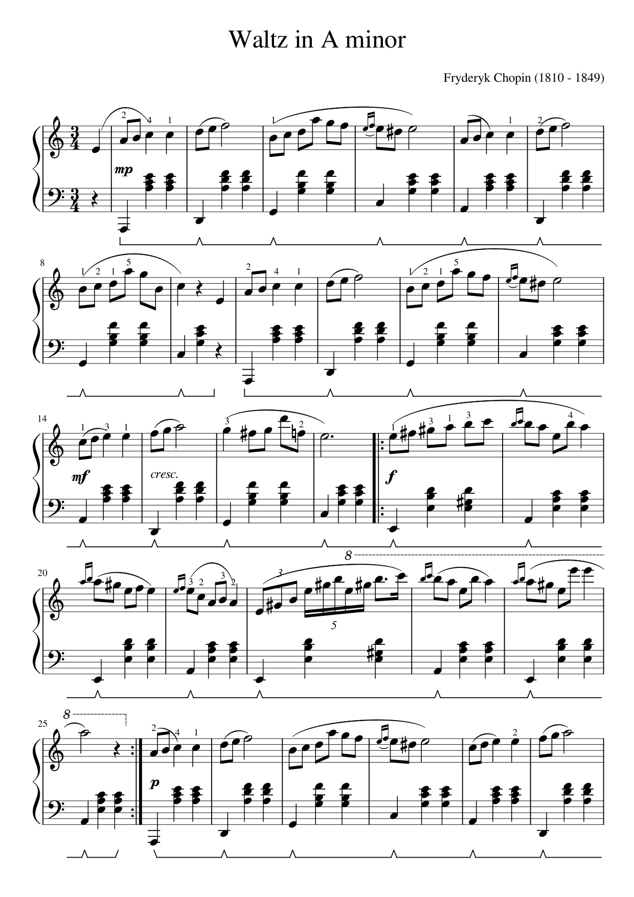 Waltz in A minor thumb 1