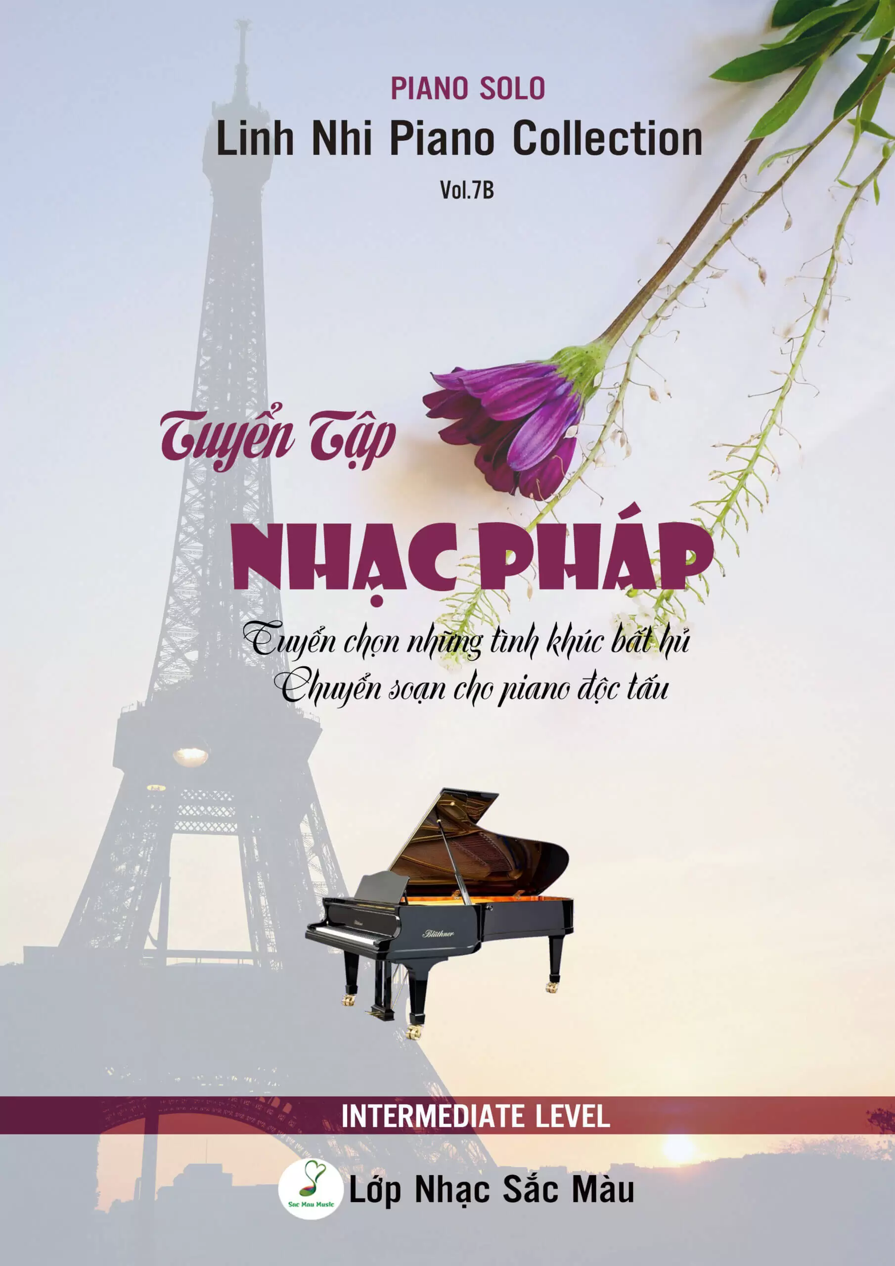 Tuyển tập nhạc Pháp Vol 7B Intermediate 1 bia nhac phap 7B